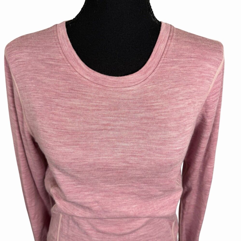 Meriwool Layers 250g Womens Large Pink Merino Wool Baselayer Shirt Ski Outdoors